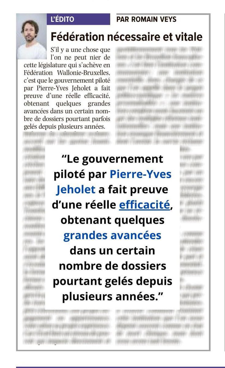 Quand la presse reconnaît notre travail ☺️👍

(Édito <a href="/lavenir_net/">lavenir.net</a>, 20/03/2024)