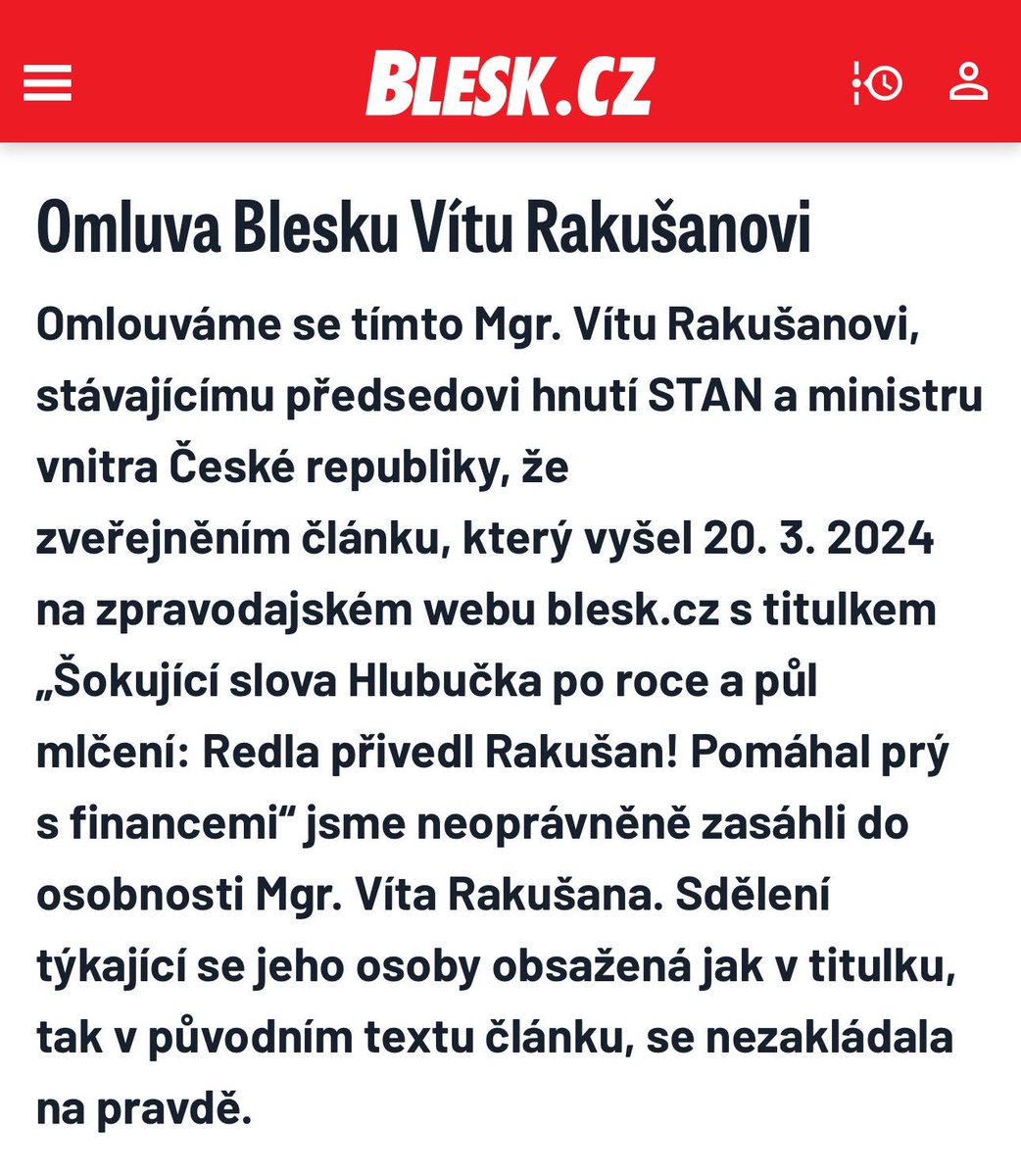 Jsem rád, že pravda a fakta zvítězily nad lží a manipulací.