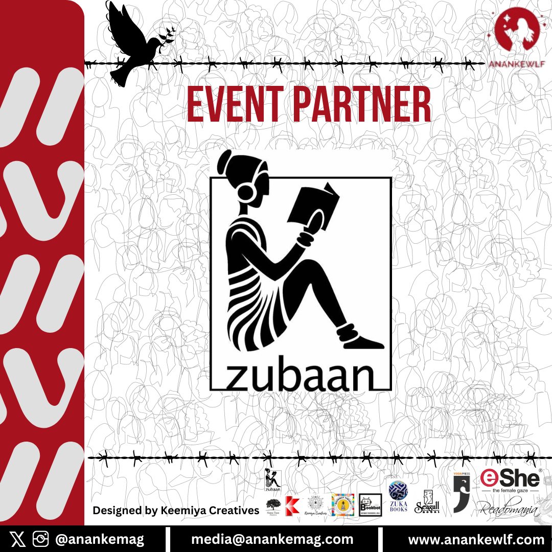 Our event partner for the Ananke's Women in Literature Festival 2024 - @ZubaanBooks #AnankeMag #AnankeWLF #AnankeWLF2024 #WomeninLiterature #LitFest #VirtualLitFest #VoicesforPeace #GlobalSouth
