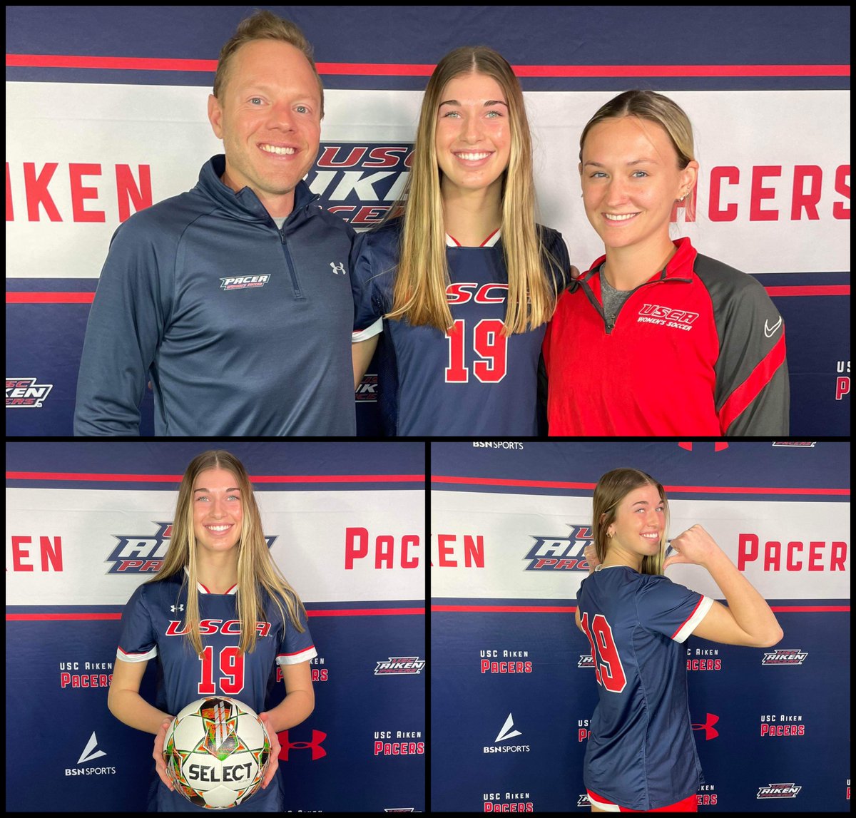 ScoutUrecruit's tweet photo. 2024 #ScoutUsoccer prospect Paige Marshall had a fantastic time visiting the Univ. of South Carolina Aiken!
Paige's website: https://t.co/OnbaRXY6BQ
@PaigeDM19 https://t.co/VmuQybpRc7