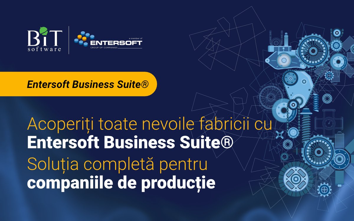 BITSoftware's tweet image. Descoperiți soluția completă pentru companiile de producție cu Entersoft Business Suite - eficiență, control și optimizare pentru toate nevoile fabricii. 
Vedeți detalii și solicitați o prezentare personalizată: bit.ly/3Vq9N5G 
#manufacturing #bitsoftware