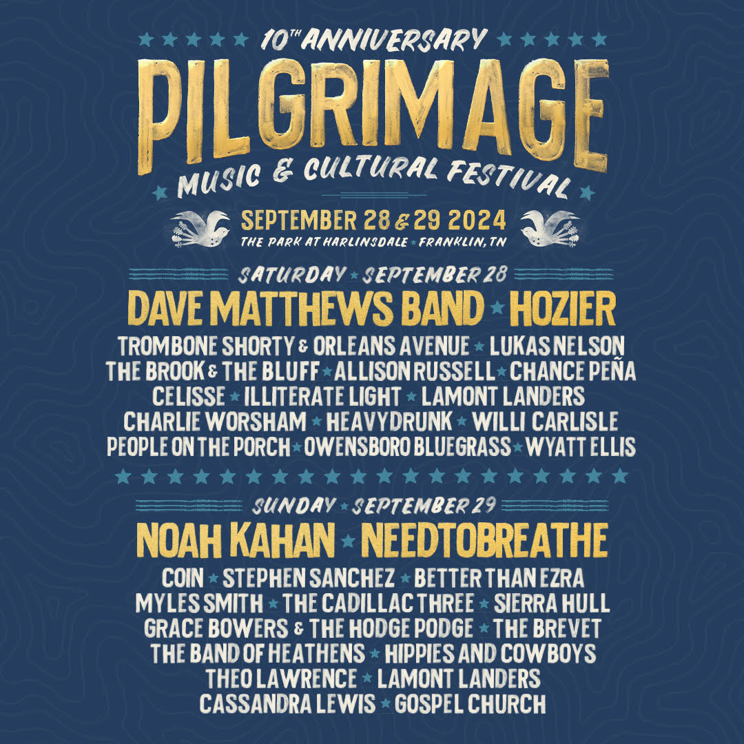 Tennessee! See you on September 28th for @PilgrimageFest's 10th Anniversary! 🖤 pilgrimagefestival.com