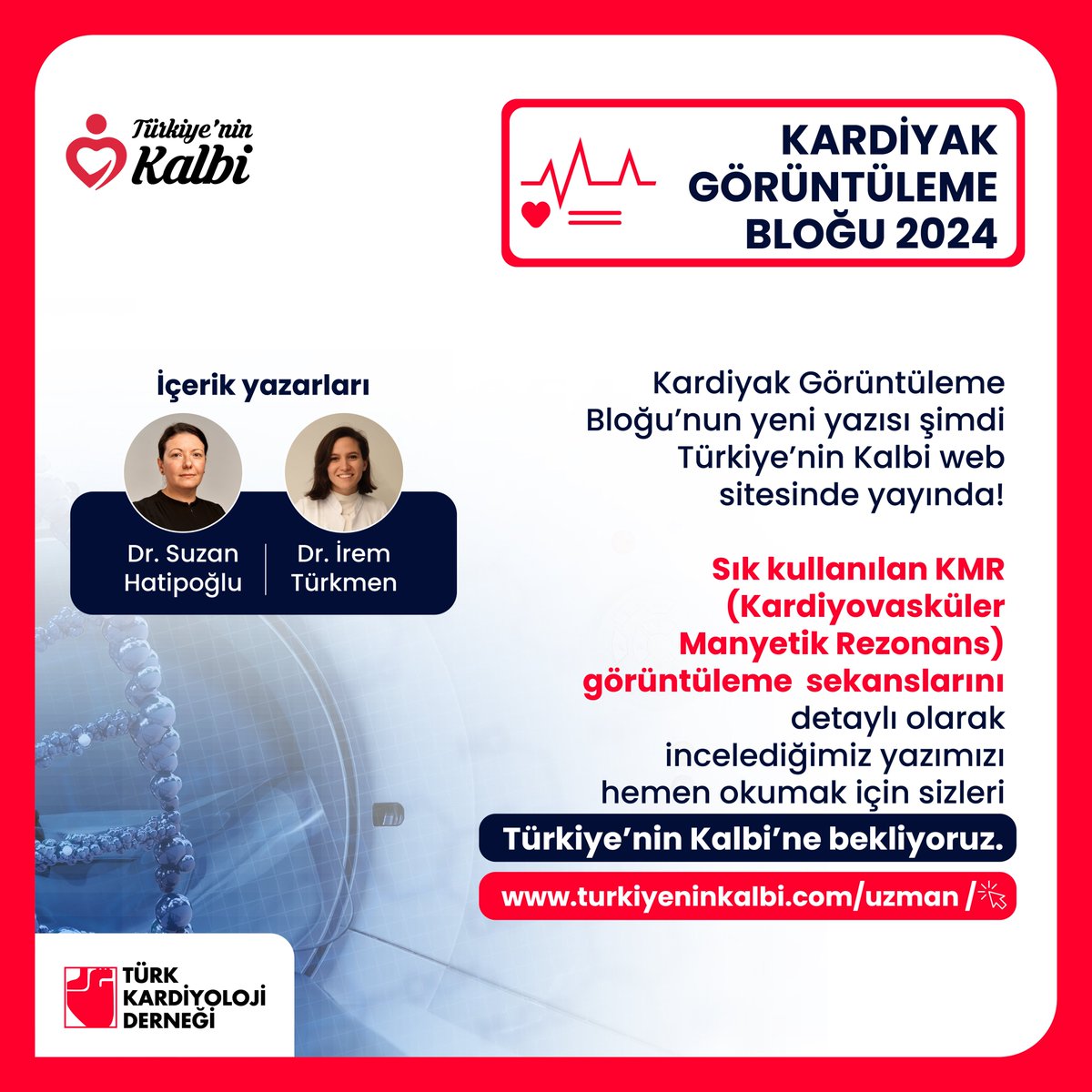 Kardiyak Görüntüleme Bloğu’nda yayınlanan, sık kullanılan KMR görüntüleme düzlem ve sekanslarını karşılaştırmalı olarak ele aldığımız yazımıza hemen Türkiye’nin Kalbi web sitemizden, uzman girişiyle ulaşabilirsiniz.
turkiyeninkalbi.com/uzman/blog/sik…