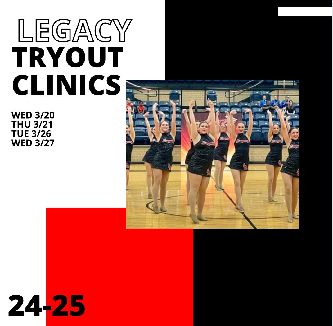 The journey toward next year’s team begin today with the first of our tryout clinics! We have a record number of dancers trying out! #buildingalegacy

#settingthestandard
#TheLeopardWay