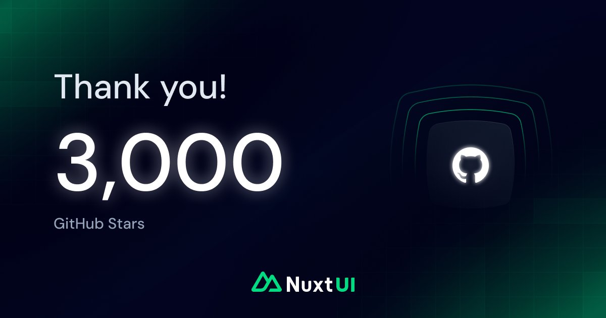 I love you 3000! 💚 github.com/nuxt/ui