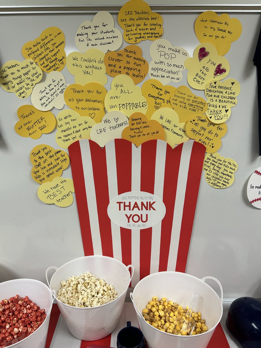 Yet again, CRE PTO 'Hit it out of the park!' #StaffAppreciation #ThankYou #YouBelongHere #Grateful #TeamCRE