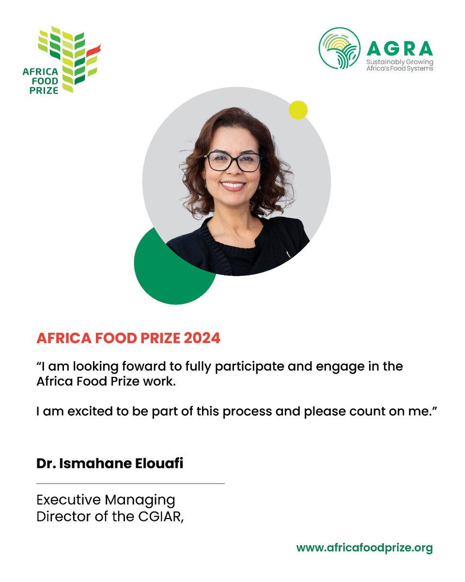 Food Systems | #AfricaFoodPrize2024 @CGIAR_EMD is thrilled to work with @AfrFoodPrize. The AFP celebrates outstanding individual or institution, leading the effort to change the reality of farming in Africa. @CGIAR @ICRISAT @CIFOR_ICRAF @ILRI @WFSJ @muluka_martin @blackiesq