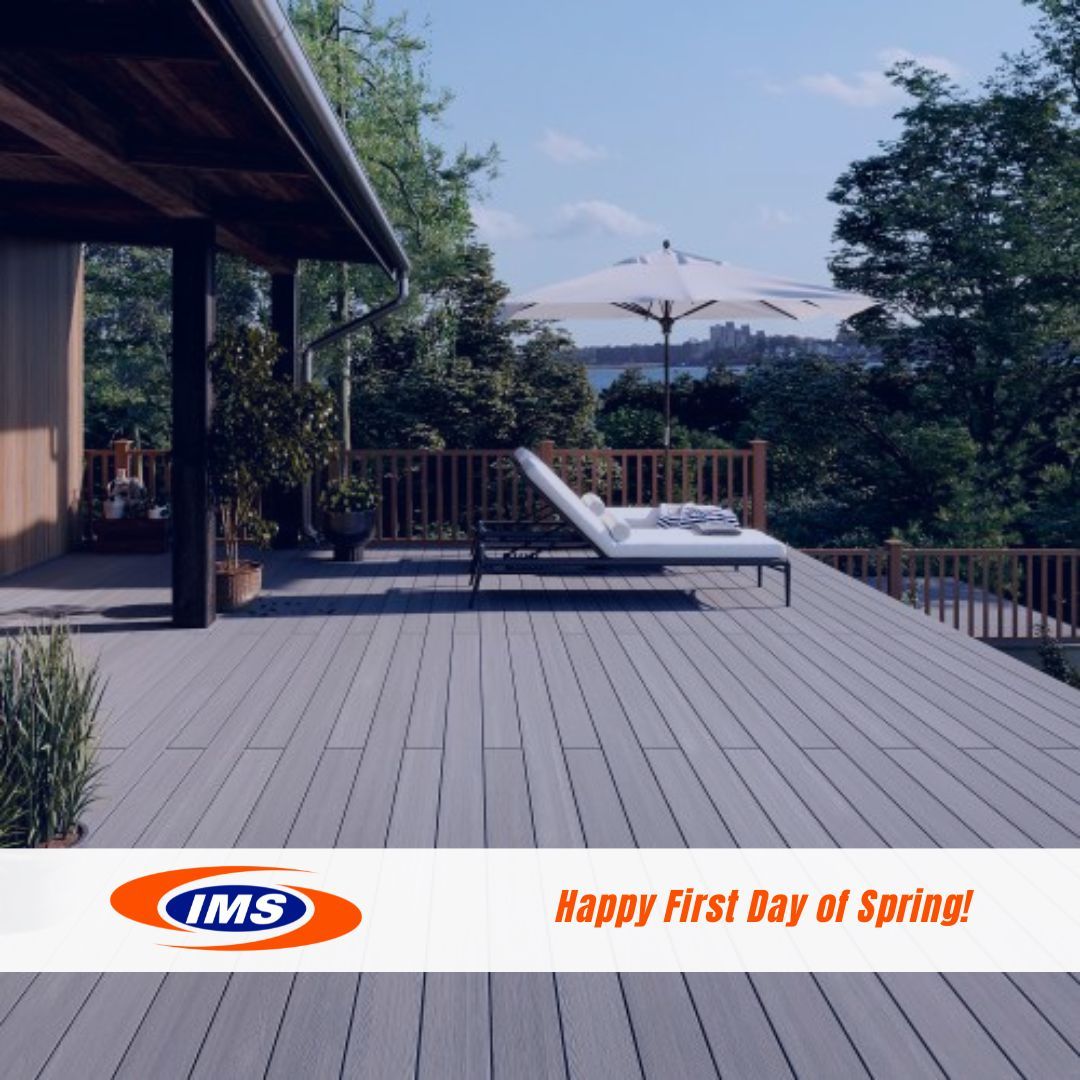 It's the first day of Spring &amp; the perfect opportunity to elevate your outdoor space. ⛅️

Our composite decking not only looks luxurious but also offers practicality – it's slip-resistant and easy to install! 🙌

Explore our range ➡️ buff.ly/3Ic5ZNK

#CompositeDeck #IMS