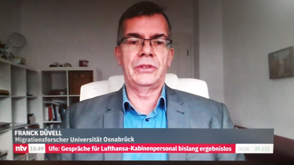 Die Sprachbarriere sei eine der größten Herausforderungen mit Blick auf die #Integration von Geflüchteten aus der #Ukraine in #Deutschland, meint IMIS-Mitglied @fduvell im @ntvde News Spezial vom 20.3.; Ukrainer hätten es diesbezüglich in #Polen und #Tschechien deutlich leichter.