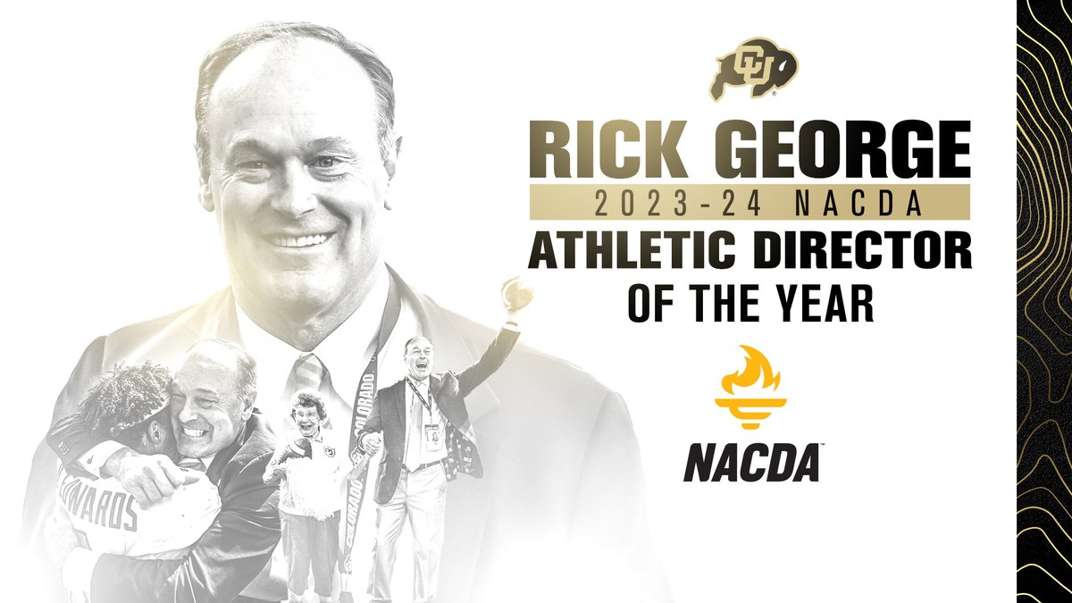 Deserved 👏 Congratulations to @RickGeorgeCU on being named NACDA Athletics Director of the Year! more: buffs.me/43yarjJ