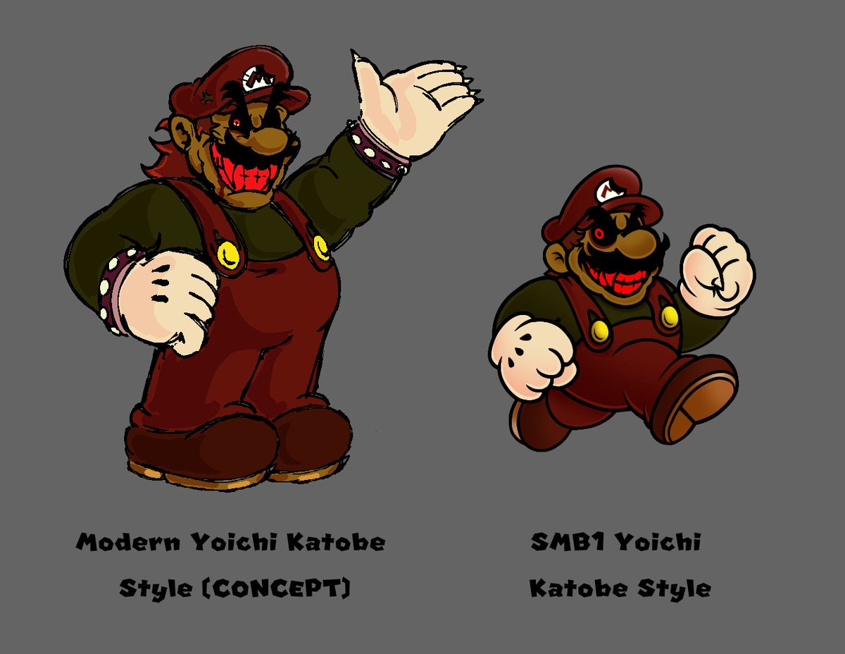 Ultra_Inferno64's tweet photo. Made a lil sketch to possibly see how All-Father's modern Nintendo art style would look. Wdyt?

#marioexe #creepypasta https://t.co/0nSfWEEH0W