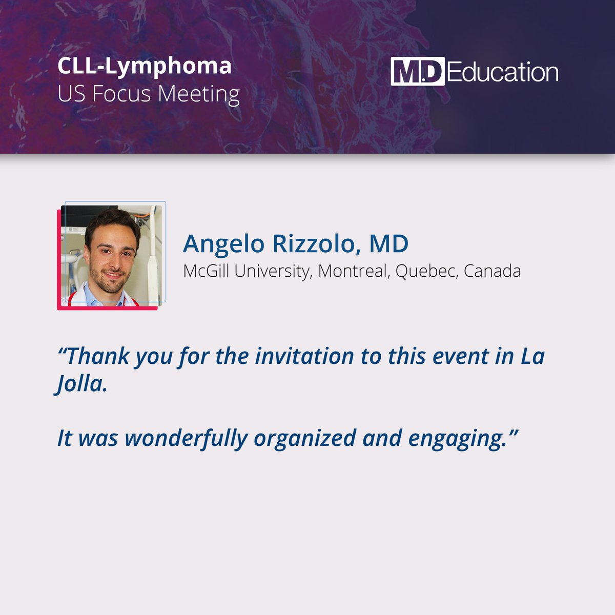 Thinking of signing up to our CLL-Lymphoma US Focus meeting in May? 🤔 There's still time! ⏰ Check out the thoughts from some of last years attendees, as we look forward to welcoming you back for another great few days of insights and learning! 🔗👉 bit.ly/3Hu9yP5