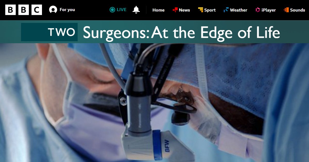 🌟 Proud moment alert! We're thrilled to announce that UHS will be featured in the latest series of the highly acclaimed Surgeons: At the Edge of Life on @BBCTwo 📺 This six-part series shines a spotlight on not just some of our world-leading surgeons, but also... 🧵(1/3)