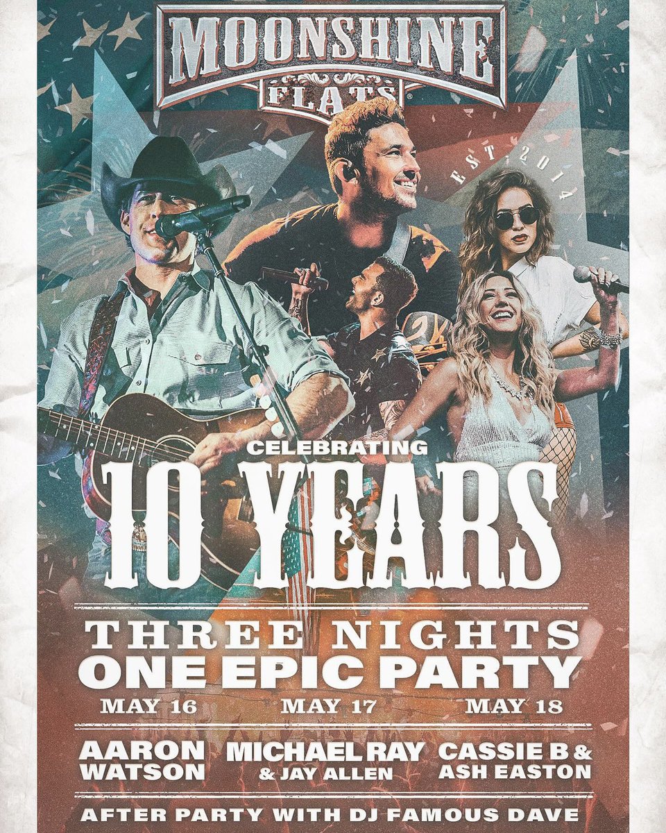 Pumped to announce I’ll be opening for @michealraymusic May 17th in San Diego, CA at @moonshineflats 10-year anniversary! This is gonna be INSANE… get your tickets! goodticket.co/flats/#/event/…