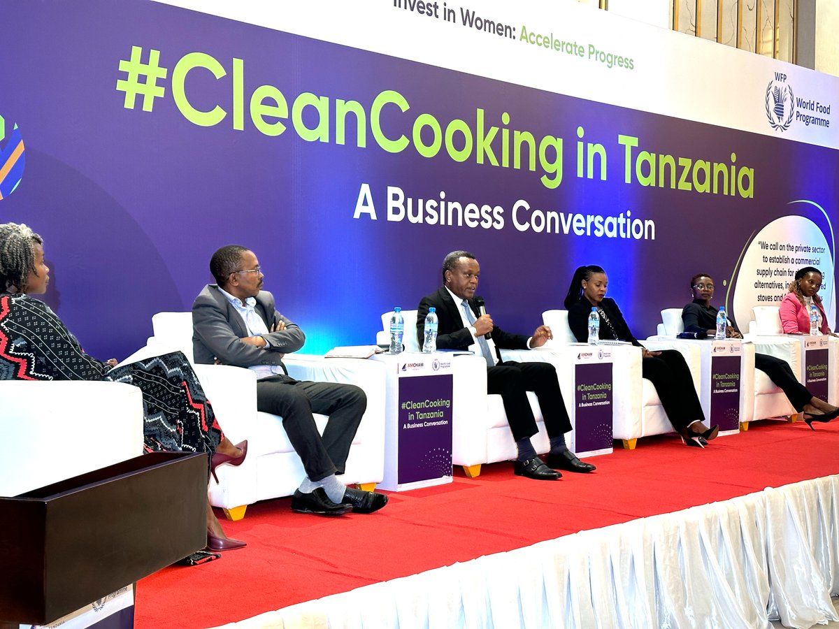 A Panel of experts discussing how the Private sector in #Tanzania can support the National Clean Cooking transition drive #CleanCooking 🔥