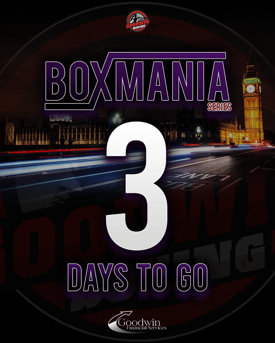 3 days to go until Boxmania 🥊

The stage is set for “BOX MANIA 7,” an event of extraordinary proportions, featuring an astonishing lineup of four 50/50 ten round fights, a spectacular undercard, production quality that rivals televised shows, and an arena that will be sold out.