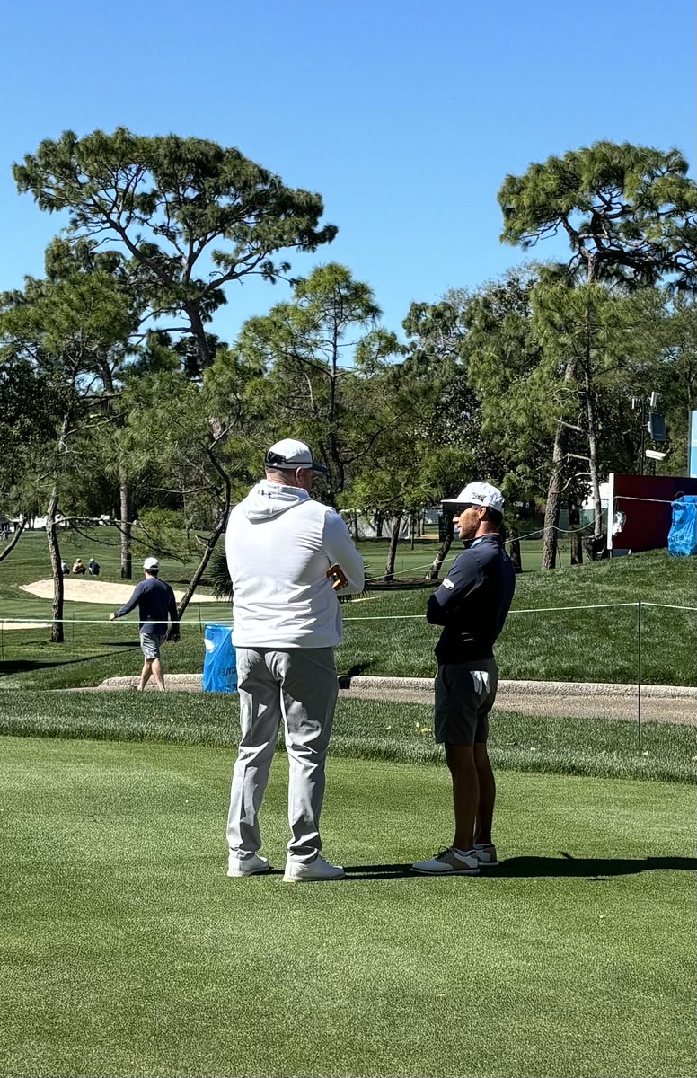 Nice conversation and some good golf makes for a great day at the pro-am Valspar Championship with Eric Cole and Roger Clemens! ⁦@rogerclemens⁩ ⁦@ValsparChamp⁩ ⁦@PGATOUR⁩ ⁦@pxg⁩ ⁦@GolfChannel⁩