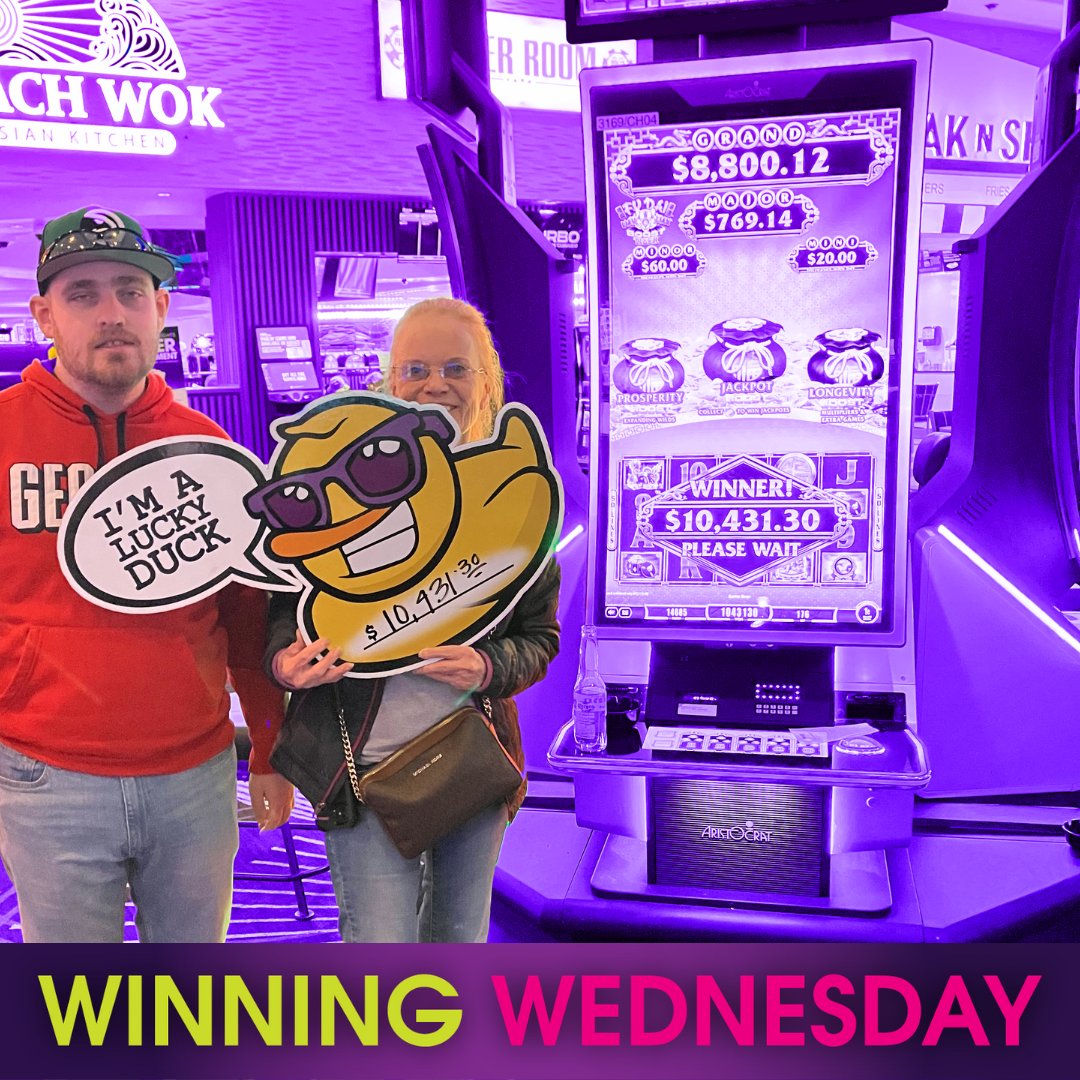 Congratulate Sherri, a truly lucky duck! 🦆 💰 She soared to victory with a thrilling $10,431 win on Fu Dai Lian Lian Boost! Must be 21 or older to gamble. Know when to stop before you start. Gambling problem? Call 800-522-4700