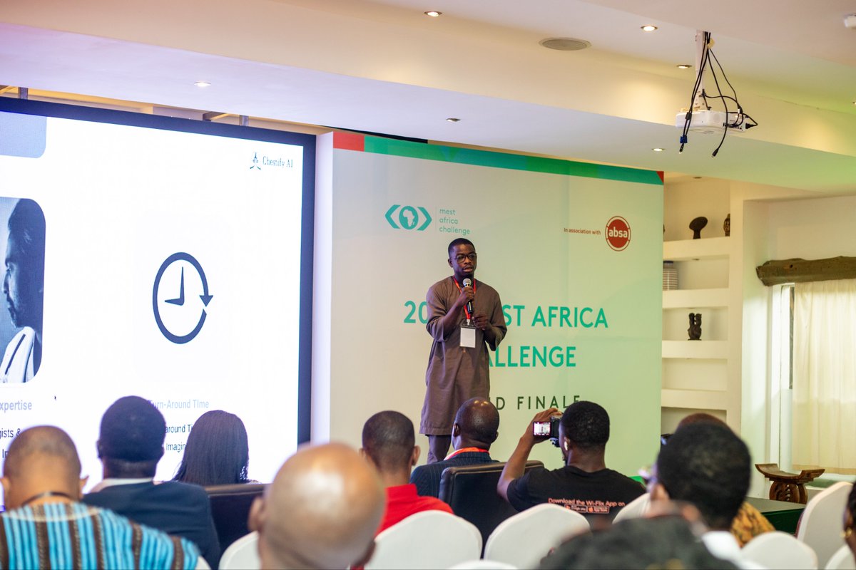 MESTAfrica's tweet image. We’re live!

#MAC2023 Grand Finale

Pitching now @ChestifyAILabs (Ghana): This innovative platform enhances patient care by facilitating seamless connections and support among clinical professionals.

#UnlockYourPotential