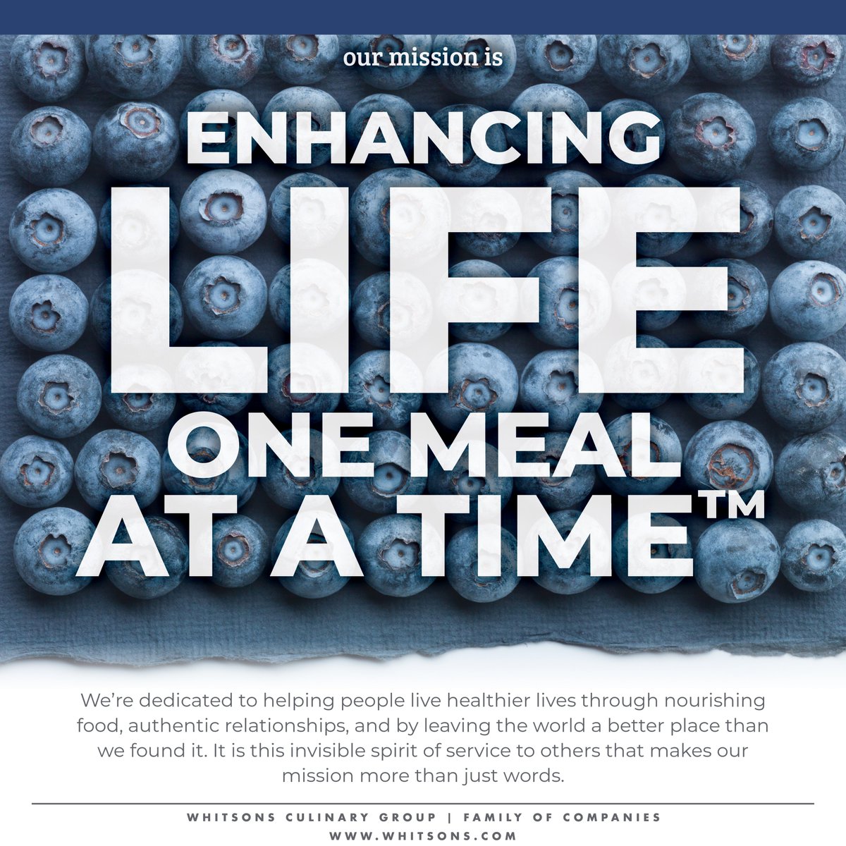 We’re dedicated to helping people live healthier lives through nourishing food, authentic relationships, and by leaving the world a better place than we found it. It is this invisible spirit of service to others that makes our mission more than just words.