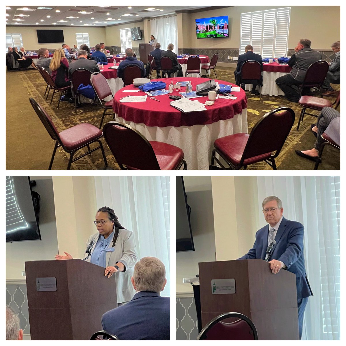 Honoring Robert Cupp, the CORAS 2024 Hicks Award recipient. Cupp was the co-author of the Fair School Funding Bill in Ohio. @OHIOPattonCOE’s own Interim Dean Lisa Harrison introduced the Hicks Executive in Residence! #PattonProud #CALLEDtoLead