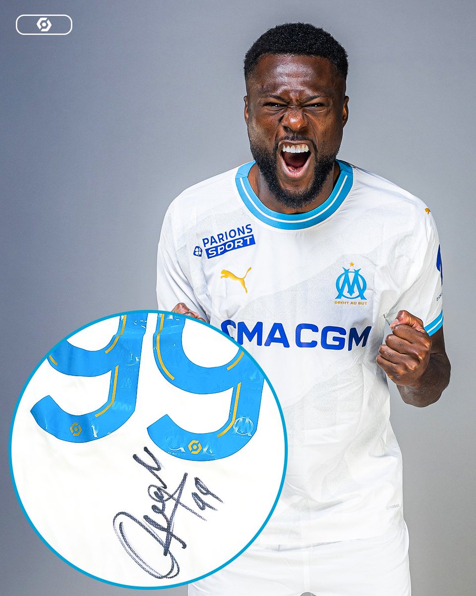 🚨 𝗚𝗔𝗡𝗛𝗘 𝗨𝗠𝗔 𝗖𝗔𝗠𝗜𝗦𝗔 𝗗𝗢 𝗢𝗠 👕 Pra entrar no clima do OM x PSG do dia 31, vamos dar uma camisa do Olympique autografada pelo Mbemba 🇨🇩 Pra participar: ➡️ RT nesse post ➡️ Siga a @Ligue1_POR ➡️ Marque um amigo Resultado no dia 25/3. Boa sorte! 🍀