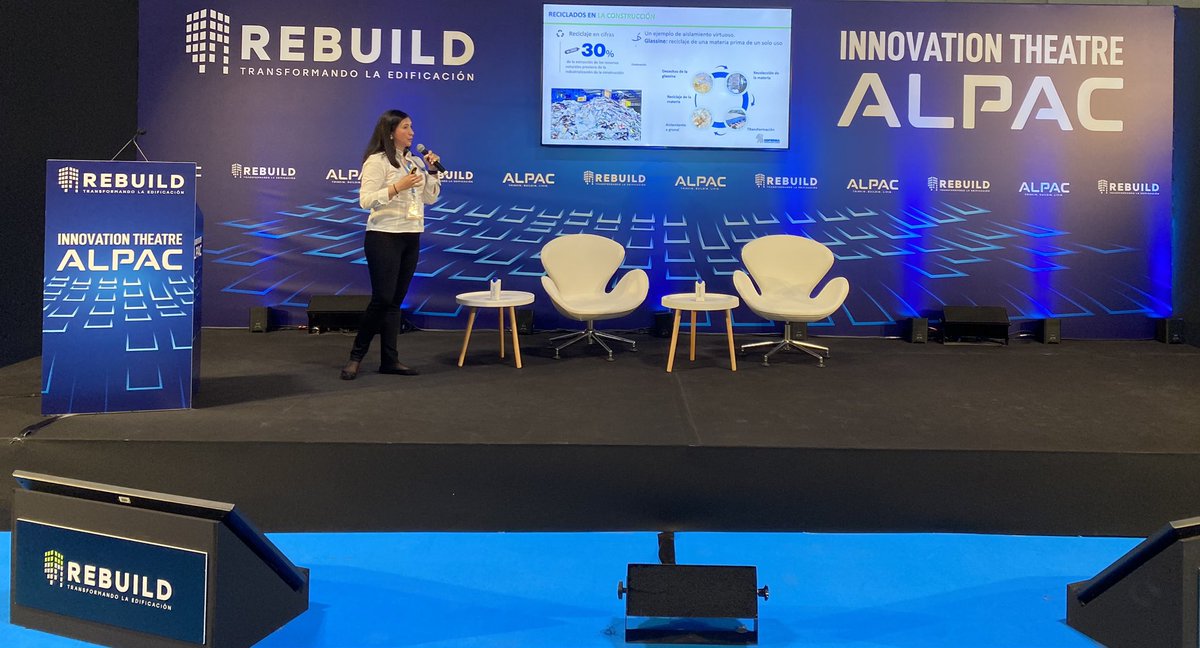 rebuildexpo's tweet photo. ¡Esta tarde en #ALPAC innovation theatre de #REBUILD2024, des de @SopremaIberia nos presentan el papel de los aislamientos biológicos en la descarbonización! https://t.co/xOcoknKb3W