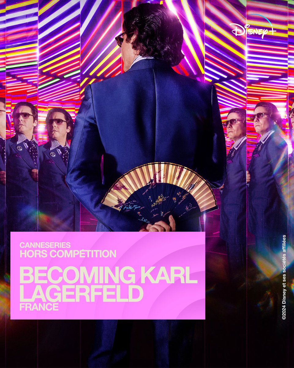 🎥 Hors Compétition - BECOMING KARL LAGERFELD 🍿 Dimanche 7 avril au @CannesPalais @DisneyPlusFR revient à Cannes avec une de ses créations originales les plus ambitieuses. @daniel_bruhl y campe un jeune #KarlLagerfeld, plein de doutes, et aux portes de son ambition, que lui…
