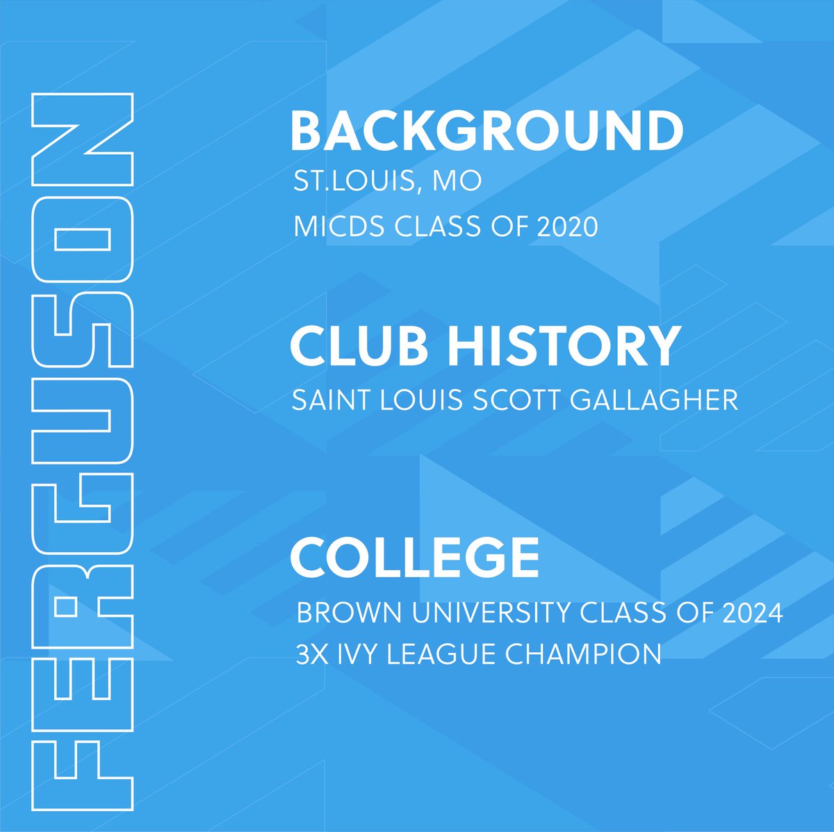 𝙎𝙞𝙜𝙣𝙚𝙙✔️

Welcome back Naomi Ferguson! Returning for her second season of LFA WPSL Naomi is a 3x Ivy League Champion from Brown University!