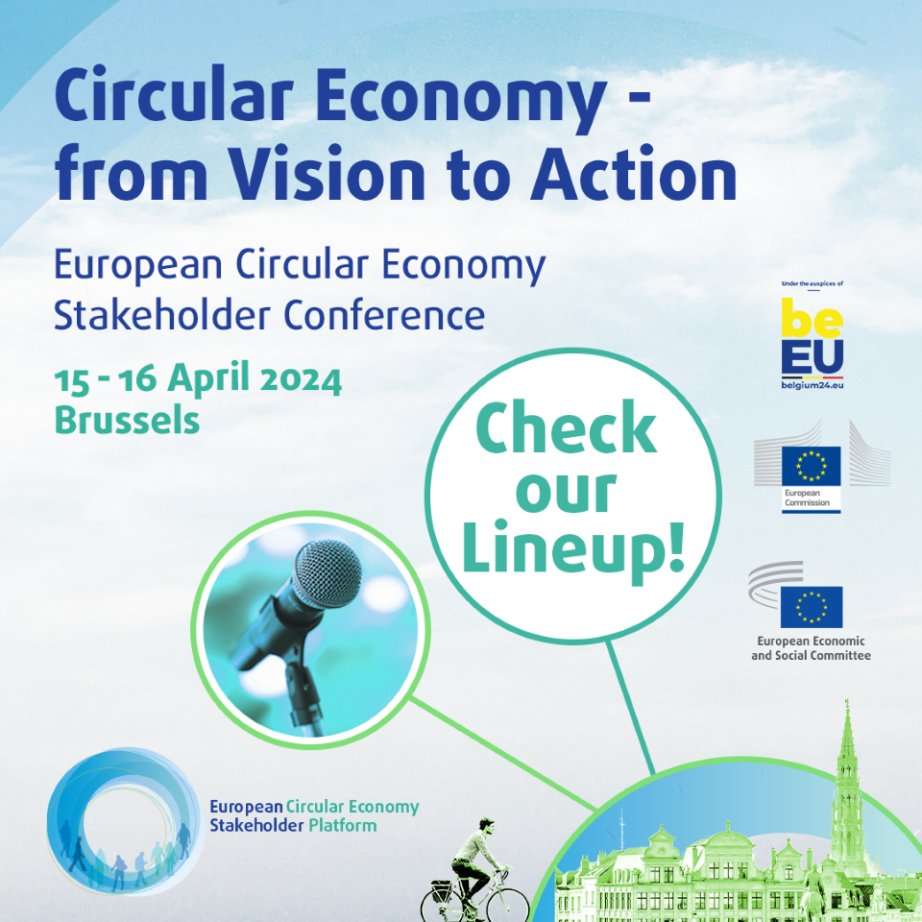 The #WCEF2024 line-up is out! Check out who will be speaking during these two days focusing on transforming #CircularEconomy Visions to Actions and don't forget to register for online participation➡️europa.eu/!jwrqcD #CEStakeholderEU