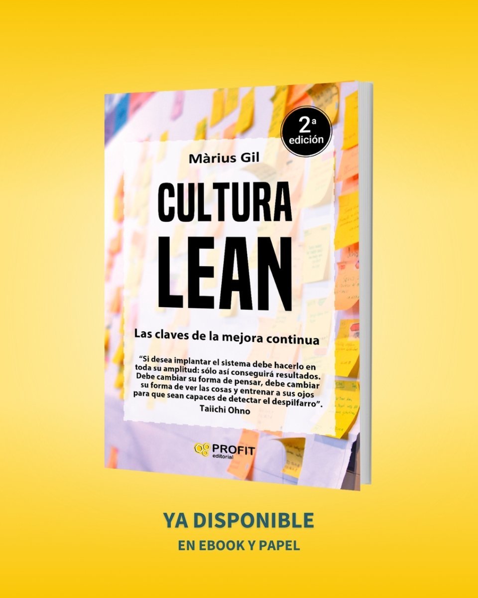 Una guía práctica, apta tanto para expertos como para profanos en la materia, que se convierte en un plan integral para implementar con éxito la filosofía #LEAN en cualquier organización.

📖 profiteditorial.com/libro/cultura-…