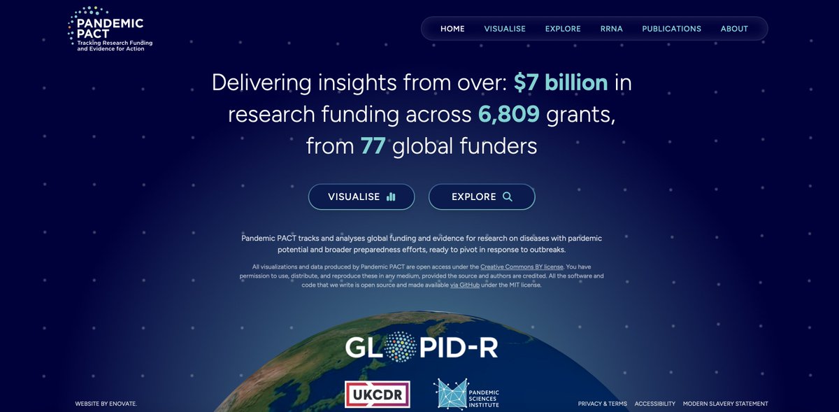 Together with @GloPID_R, today we’ve launched Pandemic PACT, a new tool to track global funding for pandemic research. 🔗 Explore the tool: pandemicpact.org ➡️ Find out how Pandemic PACT is supporting pandemic preparedness via @TheLancet: thelancet.com/journals/lance…