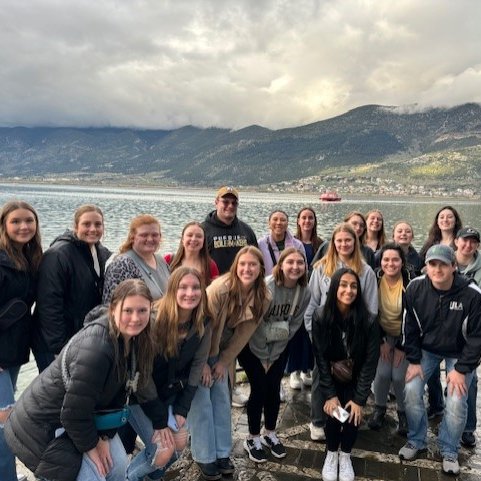 Ashley York and Dr. Alan Mathew led a group of 22 students to Greece this past week to learn about the history, culture, and agricultural practices within Greece.