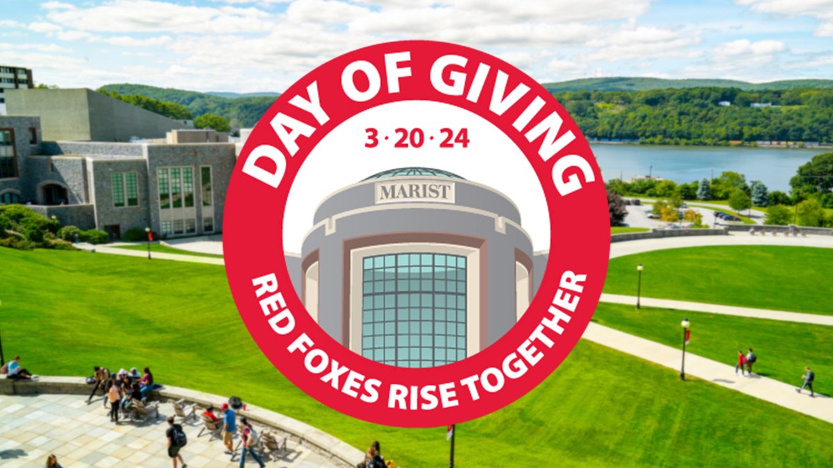 Red Foxes Rise Together! Join us on Marist's FIRST-EVER Day of Giving & make a gift to support the future of Marist! Every donation counts! DONATE 💰: givecampus.com/5eean3 #MaristDayOfGiving #RedFoxesRiseTogether