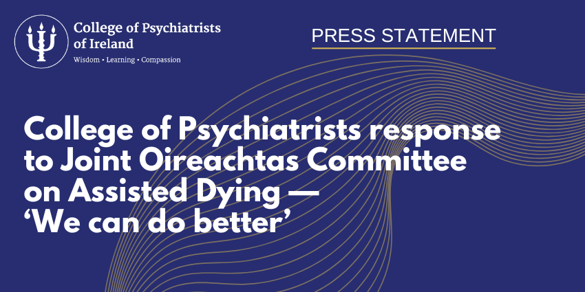 “The College believes that we can do better in providing compassionate care to those who are dying than to introduce assisted suicide and euthanasia in Ireland.” Read the College’s response to the report by the Joint Oireachtas Committee on Assisted Dying. encr.pw/OOHah