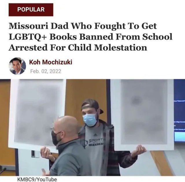 bluefolf's tweet image. Homophobes: “Gay people are pedophiles!!”

Also them: