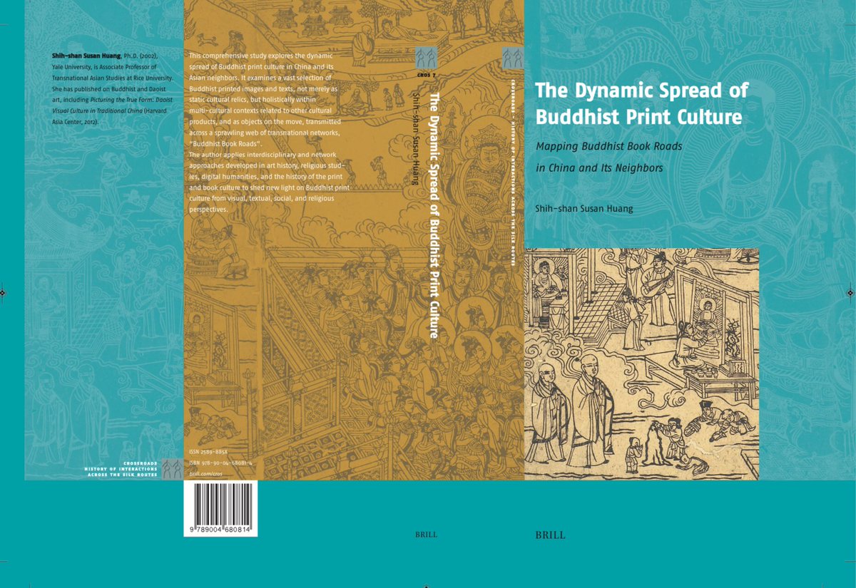 Simply excited to share the first version of my book cover design that I received from the Brill production editor this morning! Forthcoming in August 2024! #BrillNewBook, #Brill, #Crossroads, #SilkRoads,#Buddhism, #BuddhistPrintCulture, #ChineseArt