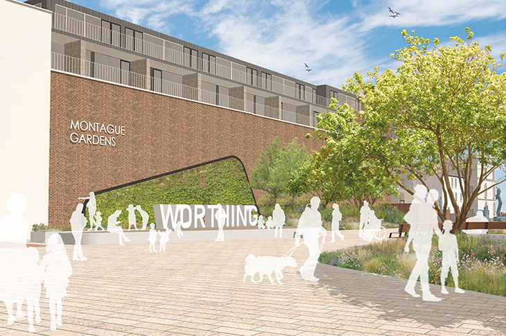 Montague Place is to be transformed into a vibrant green space that links the town to the sea, thanks to feedback from residents and community groups in #Worthing. Visit adur-worthing.gov.uk/news/pr24-042.… for more information and pictures of the design.