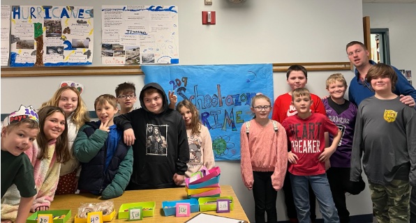 Maine's Positive Story of the Day ~Smith School, Winterport ~3rd & 4th graders in Mr. Krummel’s class started 209 School-azon Prime, a school store. They wrote letters home for parents about how much they sell items for. Same-day delivery is provided and free of charge. #NAESP