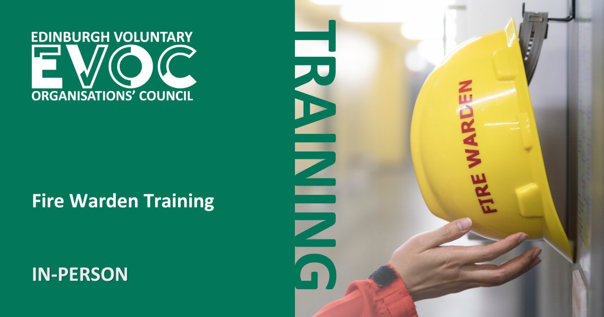 📢 #EVOC #EdinburghTraining 📢

🔥 Fire Warden Training Course 🔥

Improve your knowledge of workplace fire safety and fully grasp your duties as a Fire Warden.

📅 Tue 23 Apr, 10am - 2pm
📍 @Norton_Park 

More details ▶ bit.ly/3x2RKst

#ProfessionalDevelopment