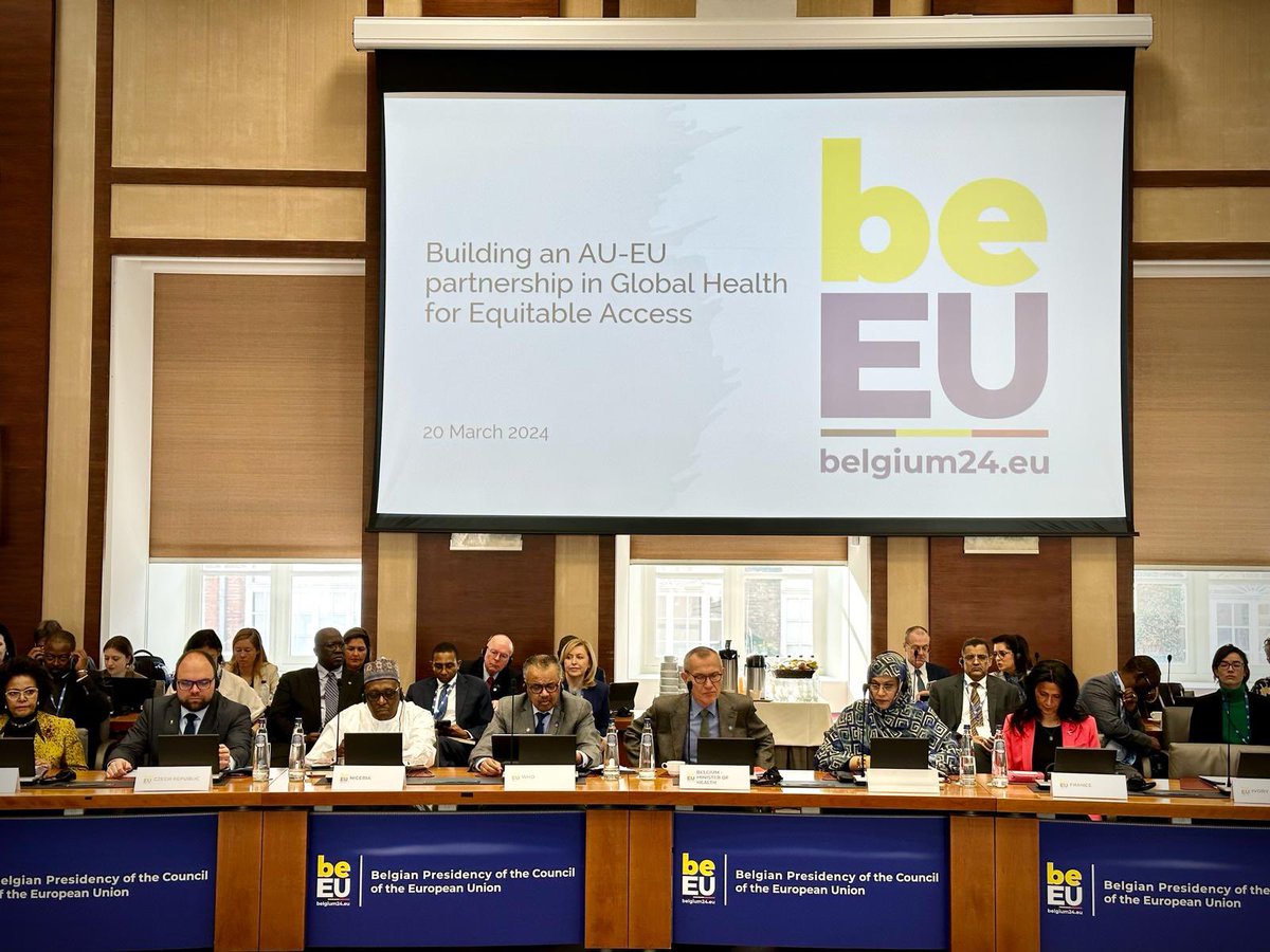 I’m in Brussels, taking part in the EU-AU High-Level meeting on Health. My ask to both @EU_Commission, @_AfricanUnion and their Member States is to continue prioritising health in their policies and investment. I urged them to work together to find common ground and conclude a…