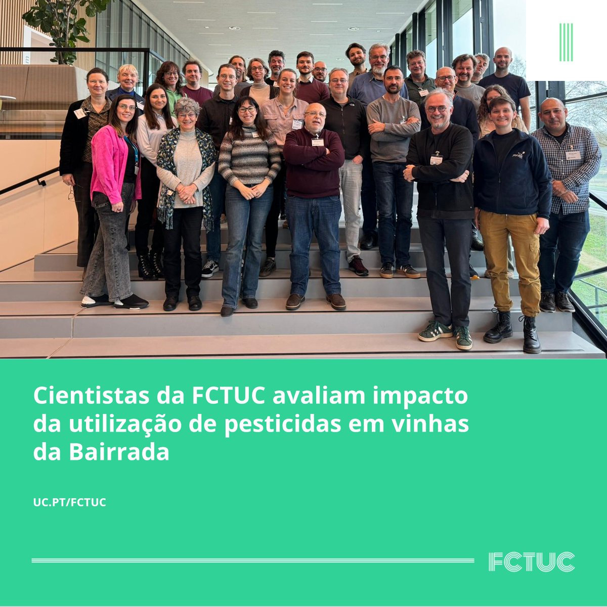 Cientistas da FCTUC avaliam impacto da utilização de pesticidas em vinhas da Bairrada. Saiba mais sobre o projeto Syberac aqui: uc.pt/fctuc/noticias…