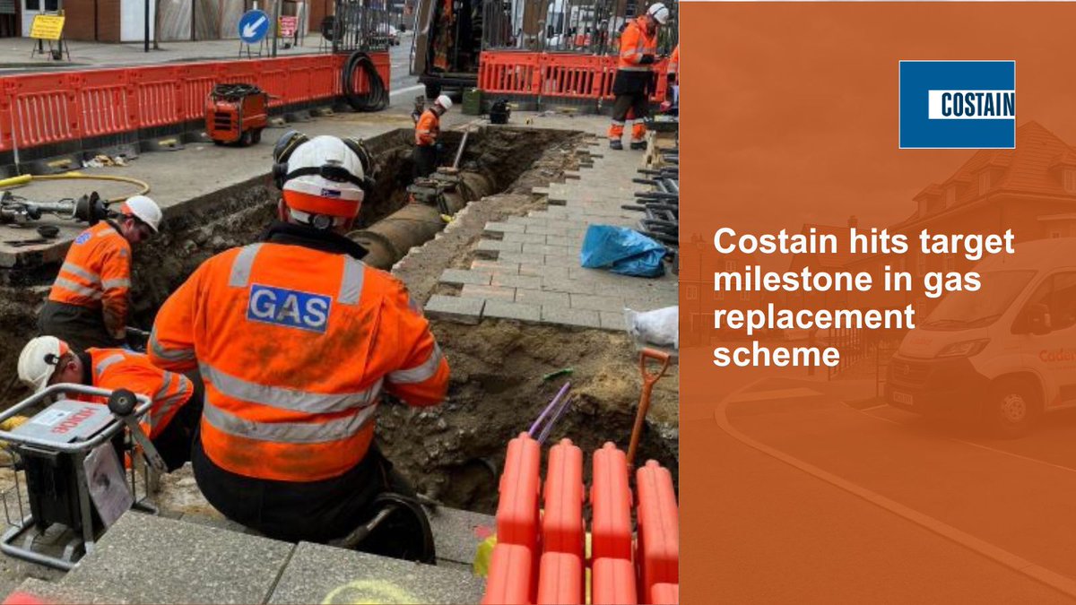 CostainGroup's tweet image. We’re working to upgrade the #gas distribution network in the East of England for @CadentGas customers and have surpassed a 340km-per-year target more than a month ahead of schedule! Read more about the milestone 👉 bit.ly/4ag23r6 
#TransformingPerformance
