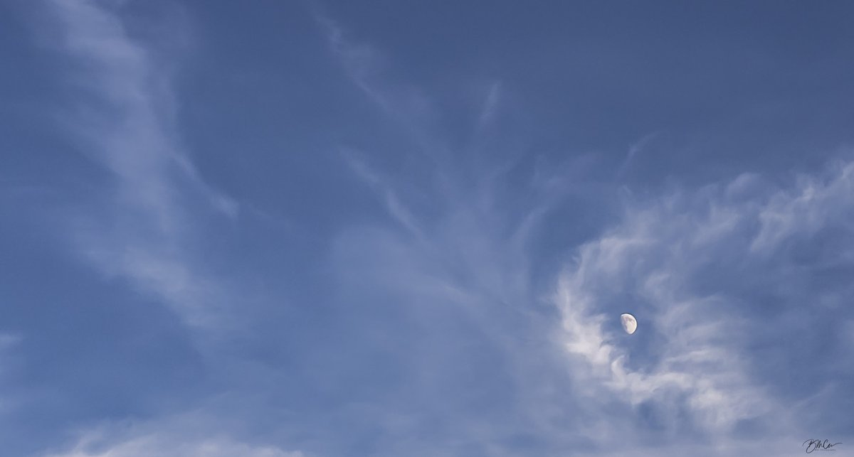 Hole in One by the Moon.  Not Photoshopped - photo from August 2015 taken with a Leica Q. #moon #clouds #notphotoshopped #macphotographynj #bobmac27