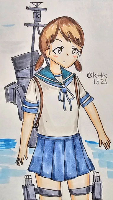 白雪ちゃん#艦これ版真剣お絵描き60分一本勝負_20240320#白雪進水日 