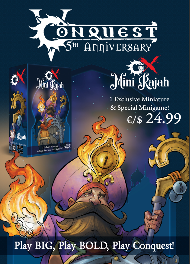 ontabletop's tweet image. Check out the awesome Mini Rajah Con Exclusive miniature from @PBWargames that you can snap up at #Adepticon! It comes with a fun mini-game for you to play as well - see more here beastsofwar.com/news/conquests…