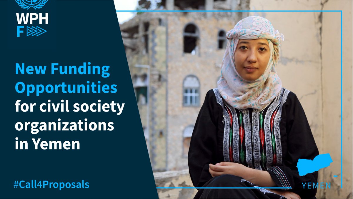🟡 New #Call4Proposals NOW OPEN in #Yemen 🟡

Women's orgs across the country can apply for <a href="/wphfund/">Women's Peace & Humanitarian Fund</a> 💰 to implement local projects on:

🕊 Peacebuilding &amp; recovery
📢 Enhancing the role of CSOs in #WPS via institutional funding

Apply by 30 April! bit.ly/3TrsWSa