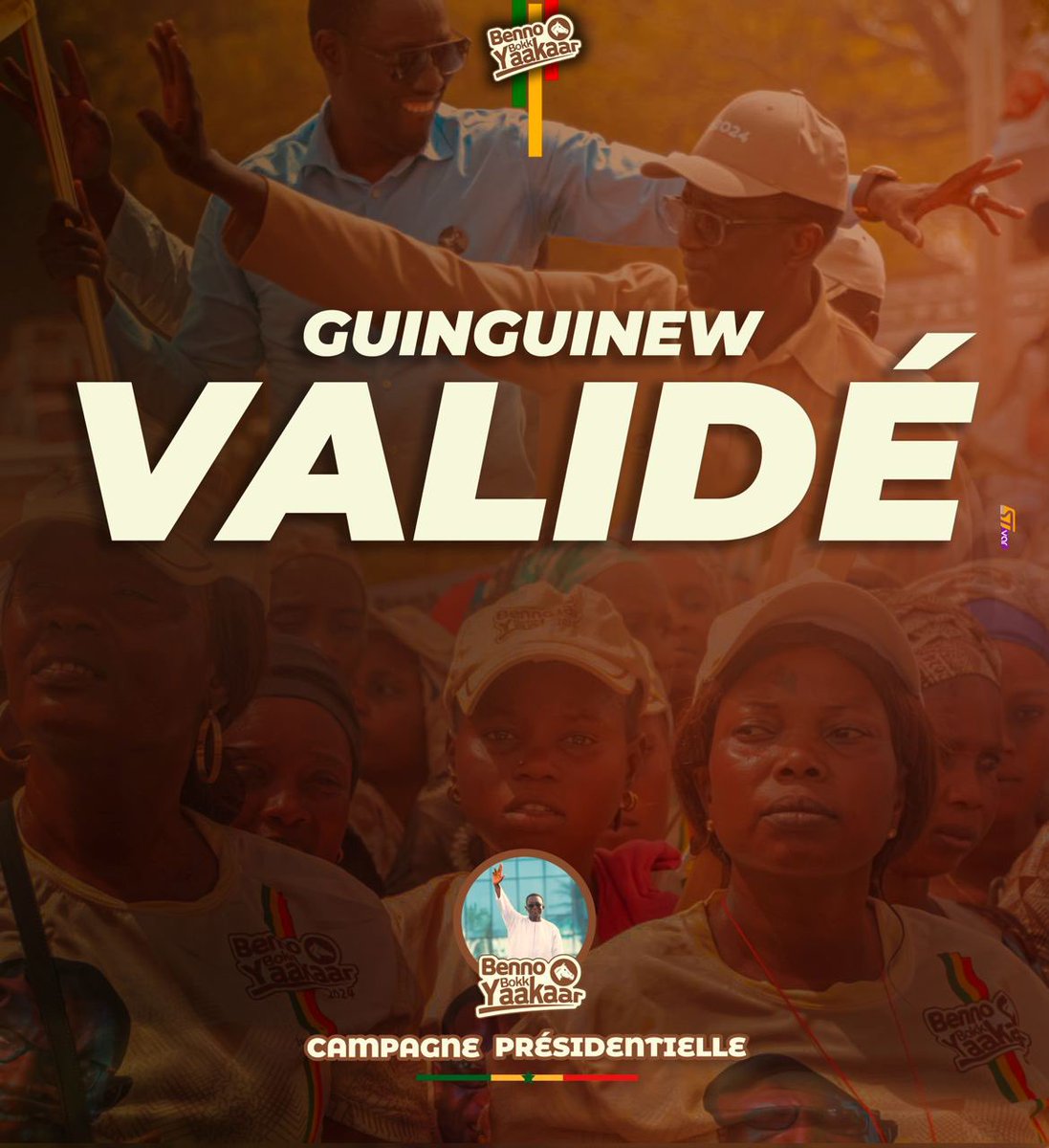 Grande mobilisation avec le ministre <a href="/PapeMalickNdour/">Papa Malick Ndour</a> guinguinew a répondu présent à l’appel du candidat de la prospérité partagée #ABMoyNiveauBi #SenegalVote #Senegal #kebetu