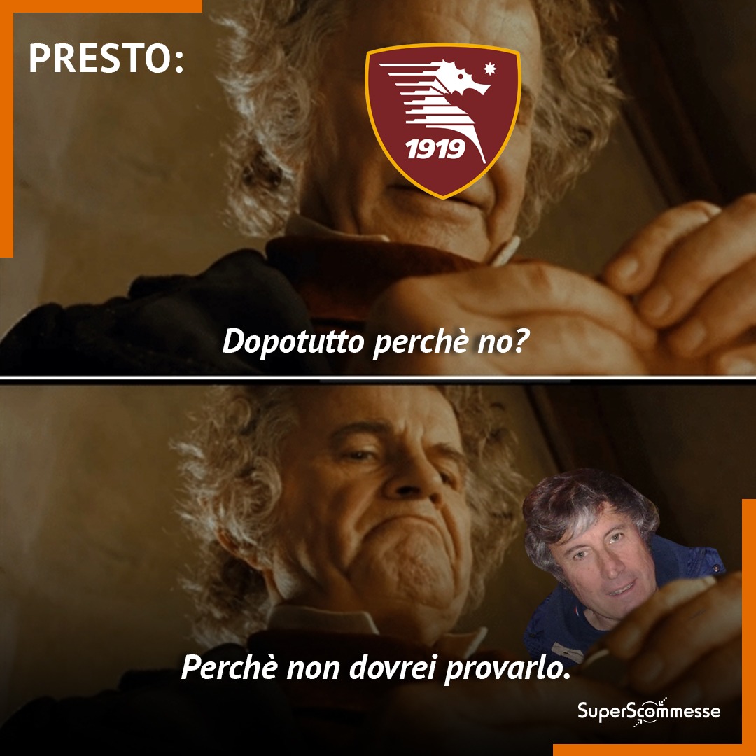 Questo post viene da un futuro molto vicino...

#colantuono #Salernitana #memecalcio #calcio #seriea #calciomercato #lotr #ilsignoredeglianelli #lordoftherings