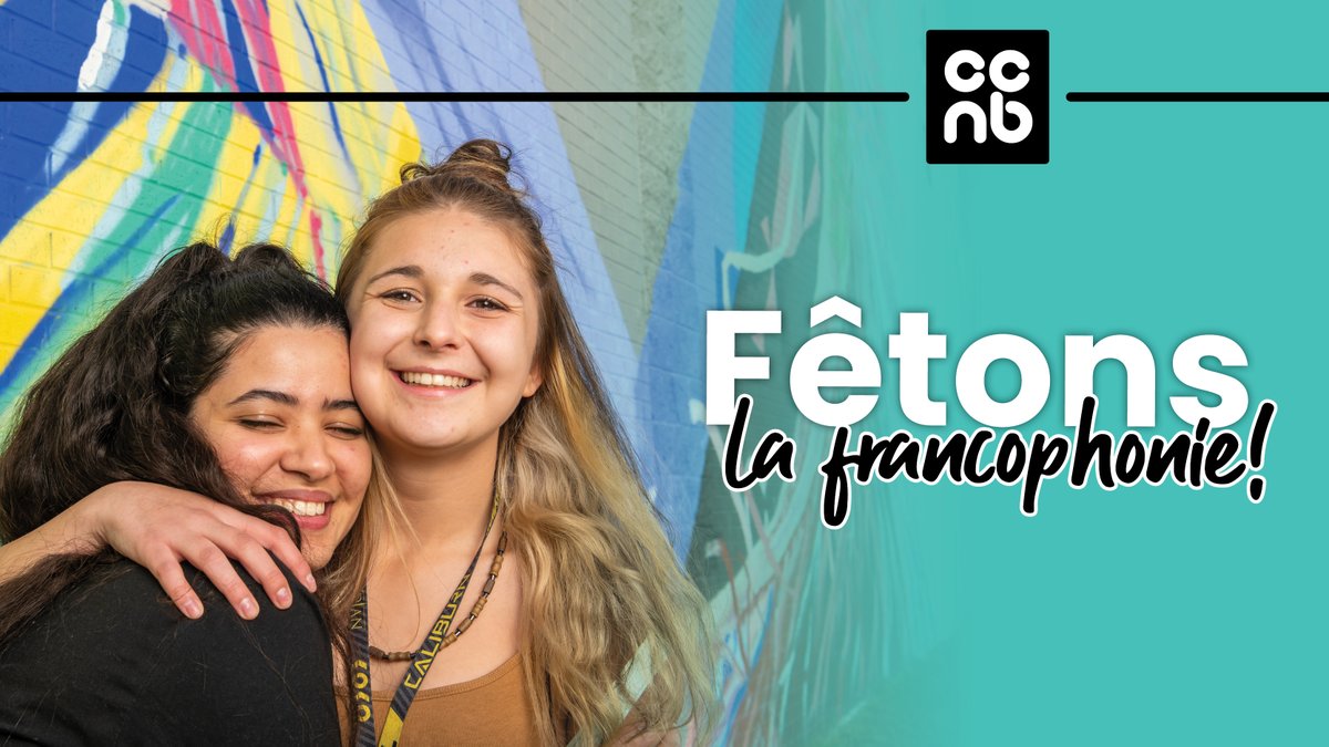 Célébrons la #JournéeInternationaleDeLaFrancophonie ! 🎉

Au CCNB, nous sommes fiers de former plus de 1000 diplômés chaque année, contribuant ainsi à une francophonie dynamique N.-B. 

Continuons à créer, innover et entreprendre en français.

Ma vie, ma francophonie!

#JIF2024
